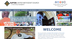 Desktop Screenshot of cliftonumc.com